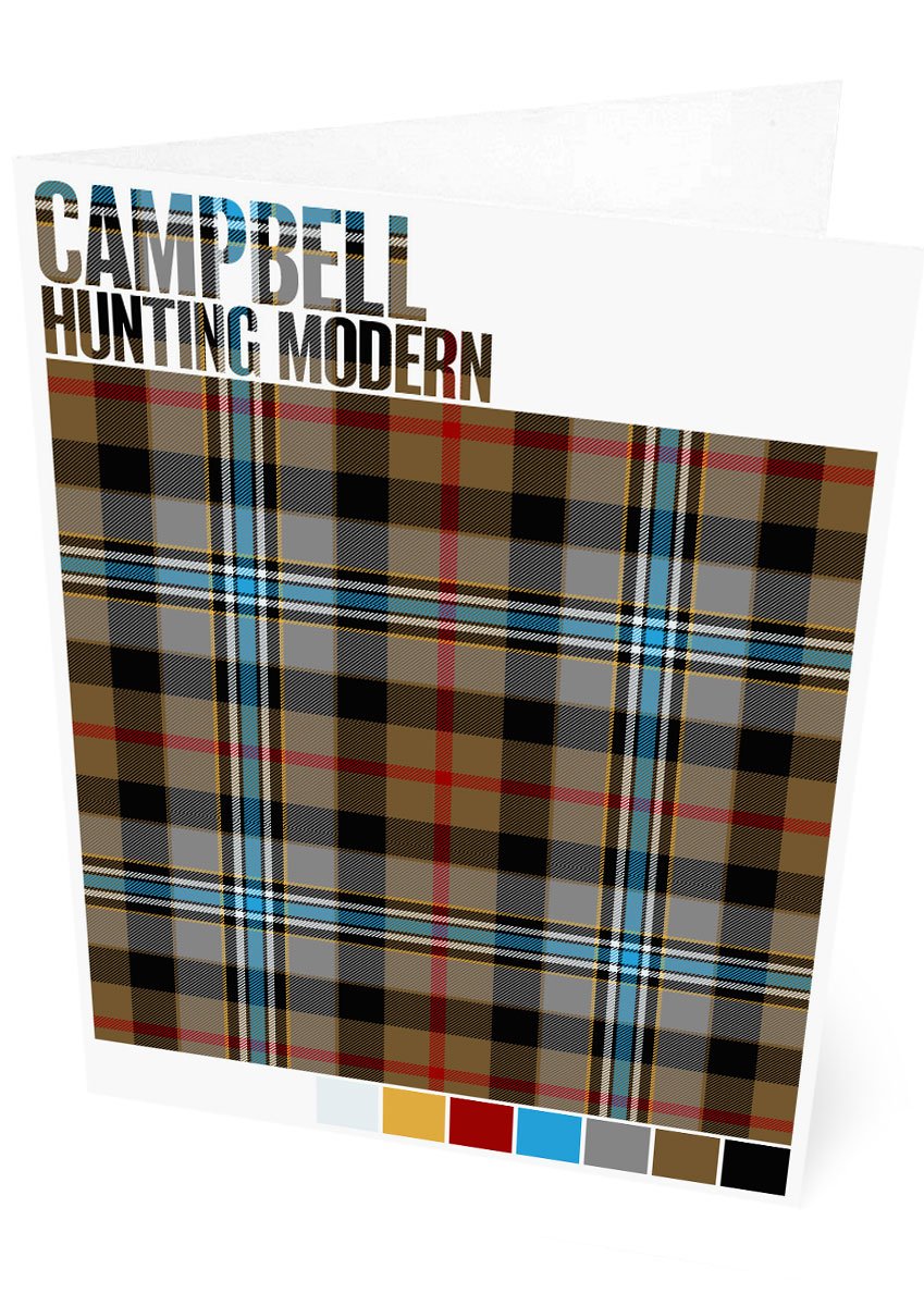 Campbell Hunting Modern tartan – set of two cards
