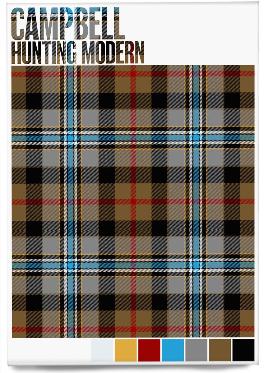 Campbell Hunting Modern tartan – magnet