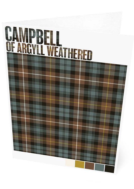 Campbell of Argyll Weathered tartan – set of two cards