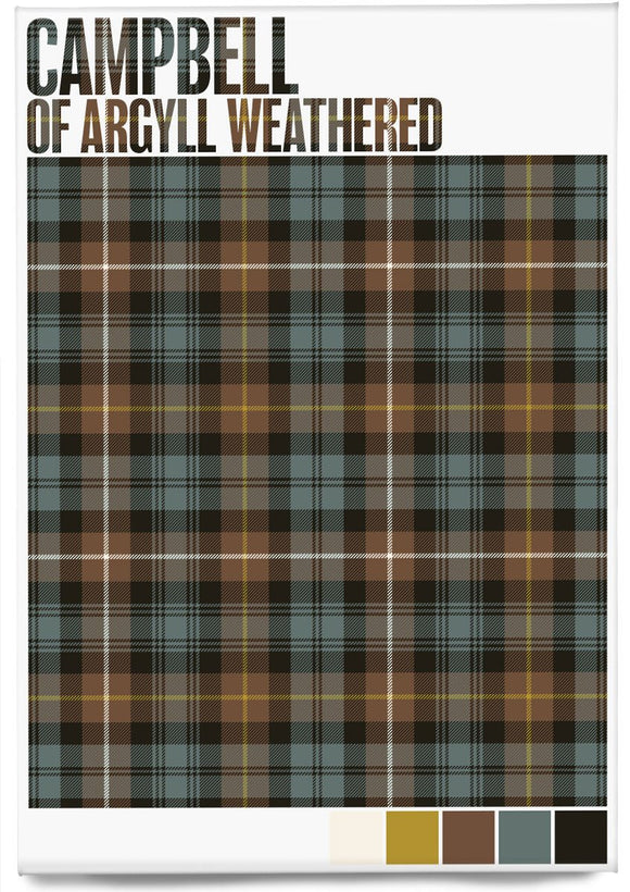 Campbell of Argyll Weathered tartan – magnet