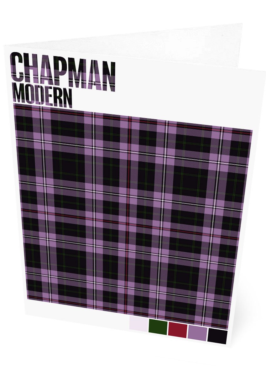 Chapman Modern tartan – set of two cards