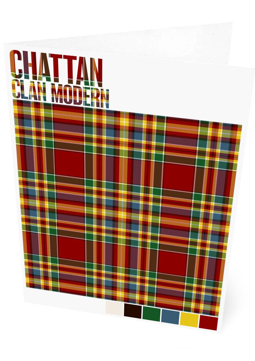 Chattan Clan Modern tartan – set of two cards