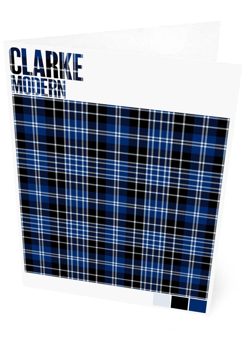 Clarke Modern tartan – set of two cards