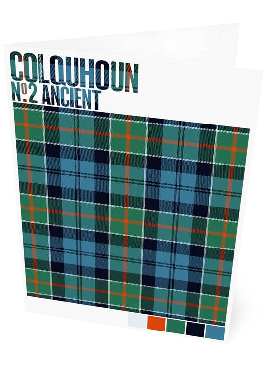 Colquhoun #2 Ancient tartan – set of two cards