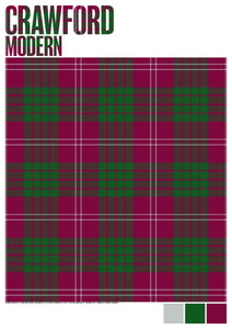 Crawford Modern tartan – poster