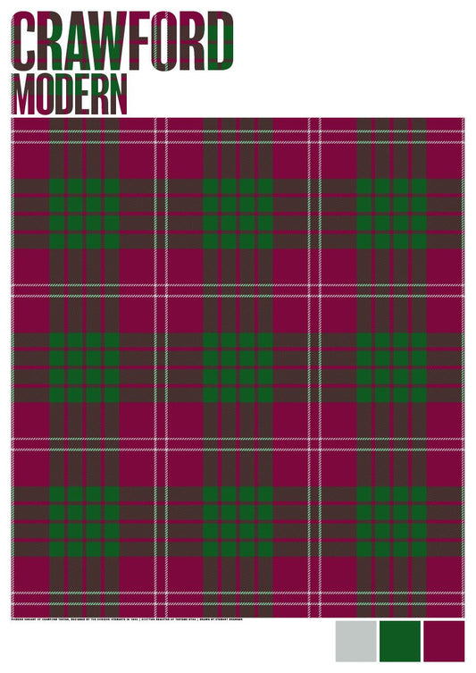 Crawford Modern tartan – giclée print