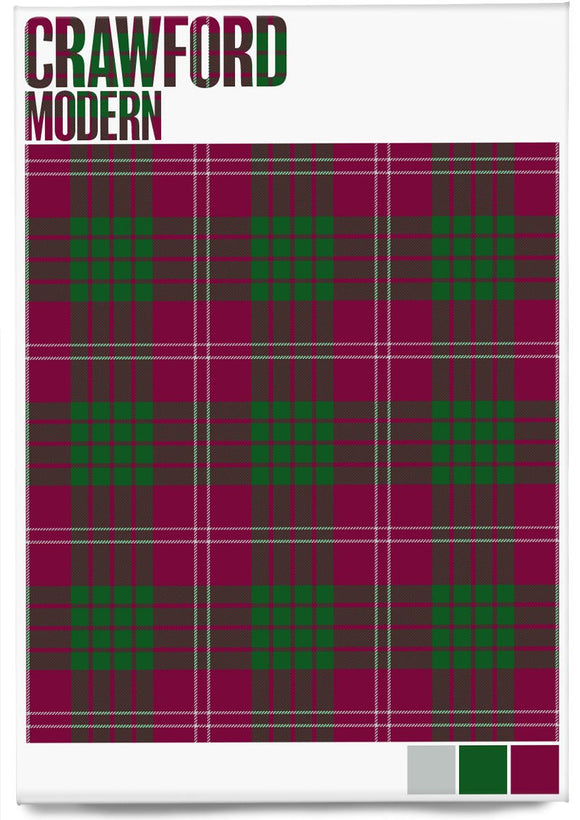 Crawford Modern tartan – magnet