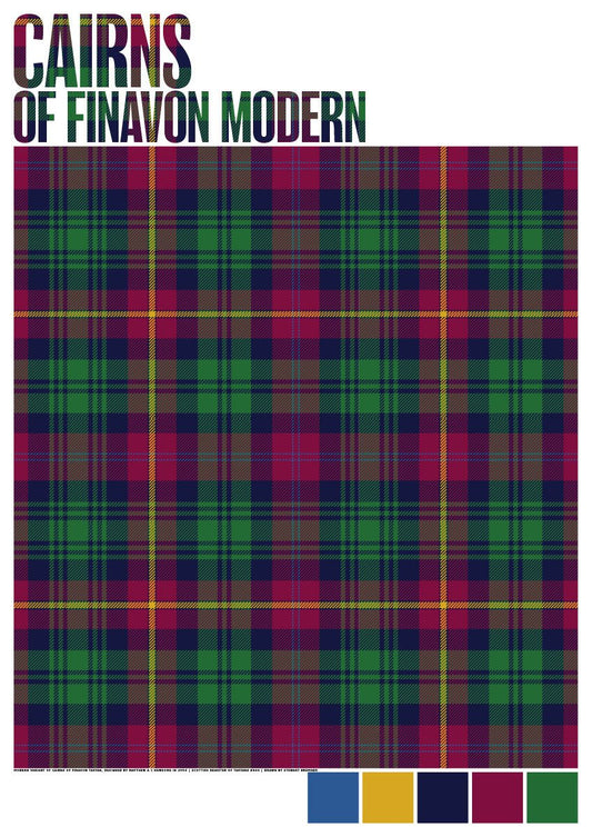 Cairns of Finavon Modern tartan – poster