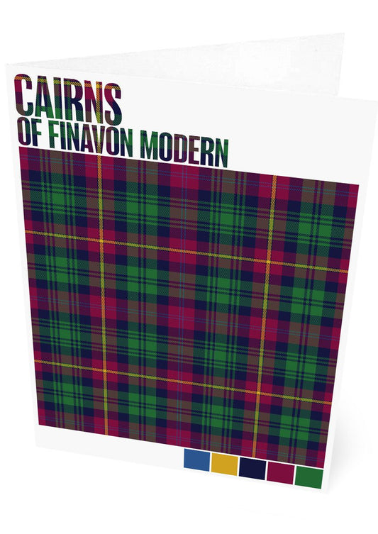 Cairns of Finavon Modern tartan – set of two cards