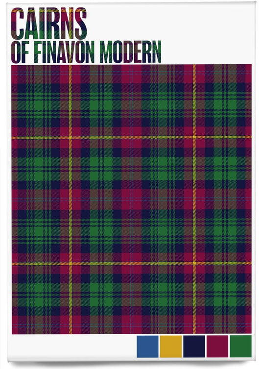Cairns of Finavon Modern tartan – magnet