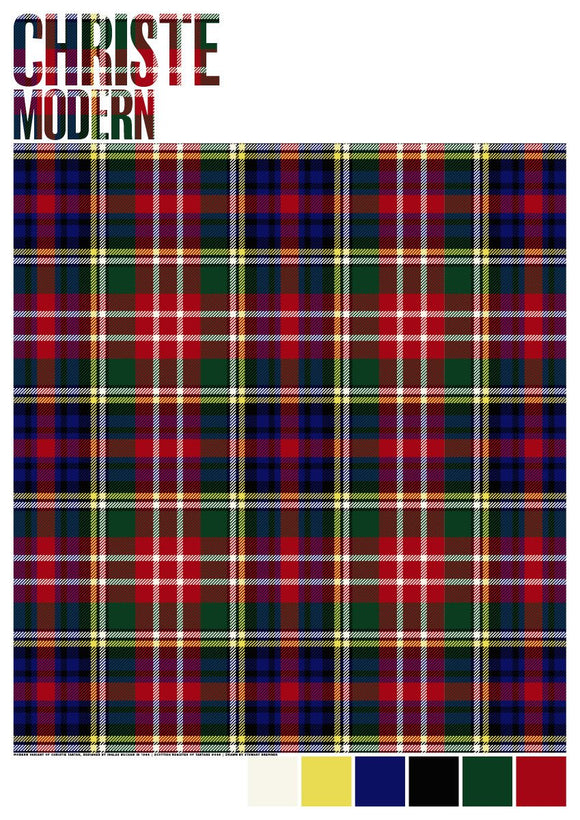 Christie Modern tartan – poster