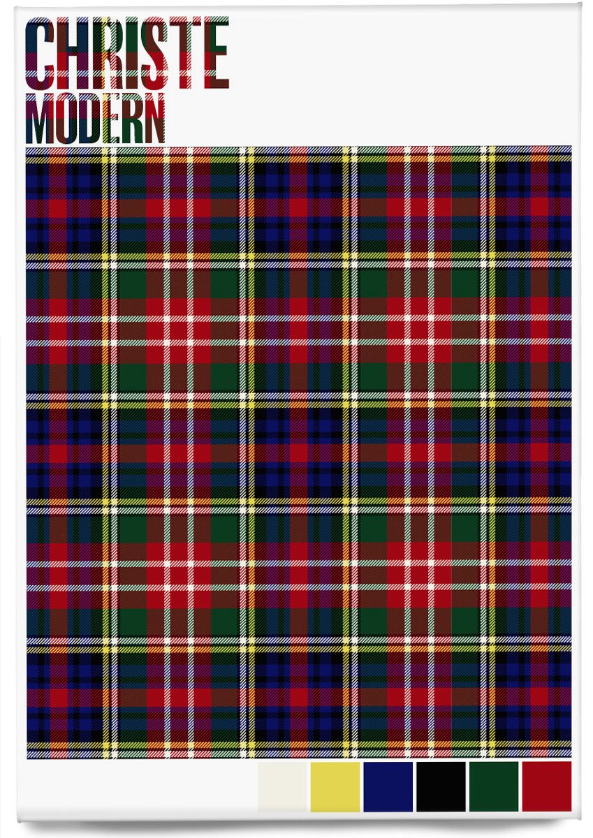 Christie Modern tartan – magnet