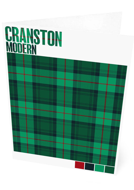 Cranston Modern tartan – set of two cards