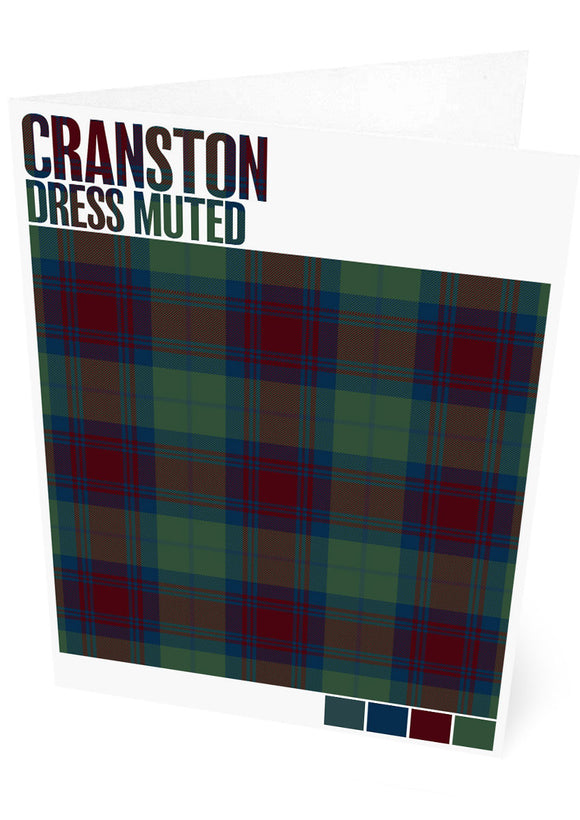 Cranston Dress Muted tartan – set of two cards