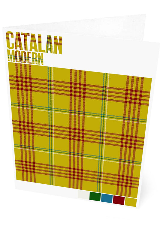 Catalan Modern tartan – set of two cards