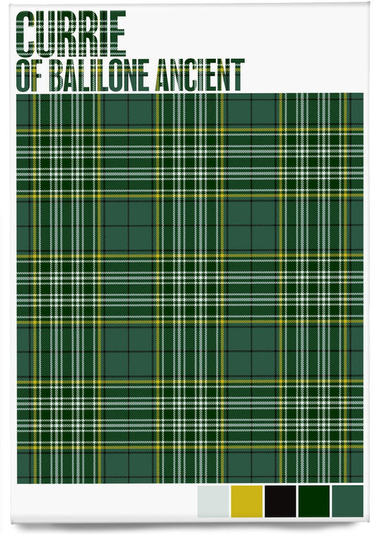 Currie of Balilone Ancient tartan – magnet