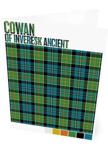 Cowan of Inveresk Ancient tartan – set of two cards