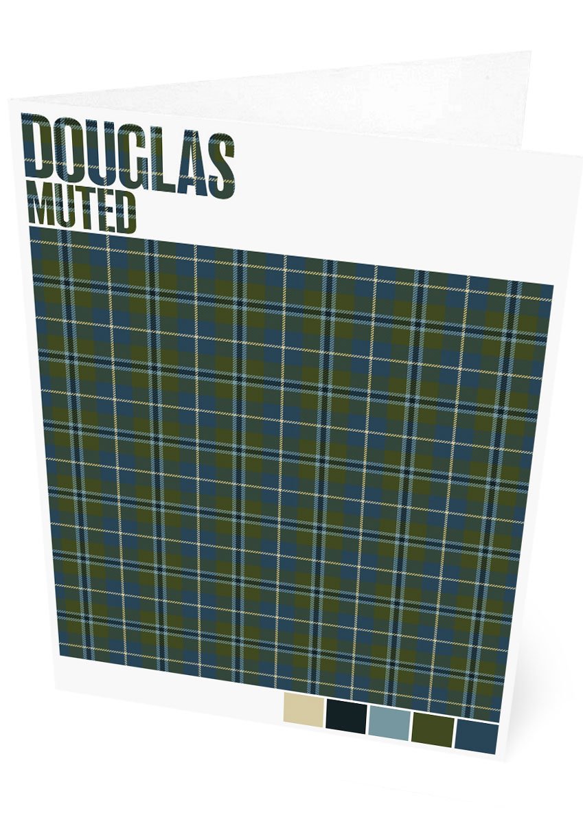 Douglas Muted tartan – set of two cards