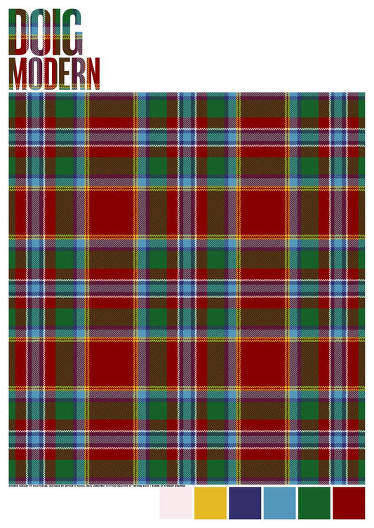 Doig Modern tartan – poster