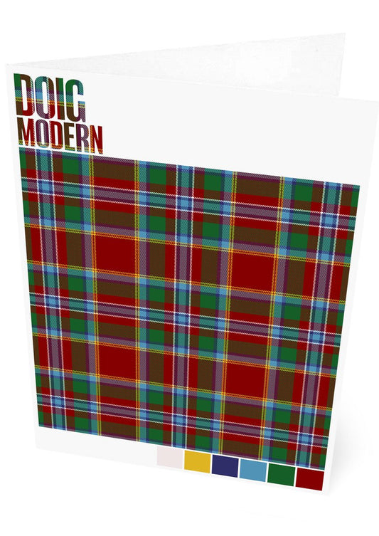 Doig Modern tartan – set of two cards