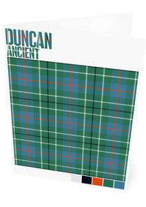 Duncan Ancient tartan – set of two cards