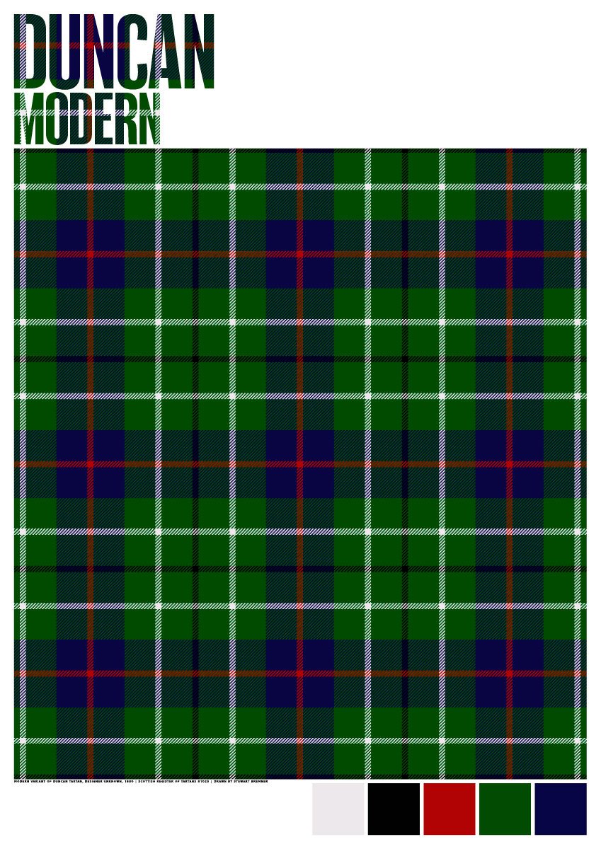 Duncan Modern tartan – giclée print