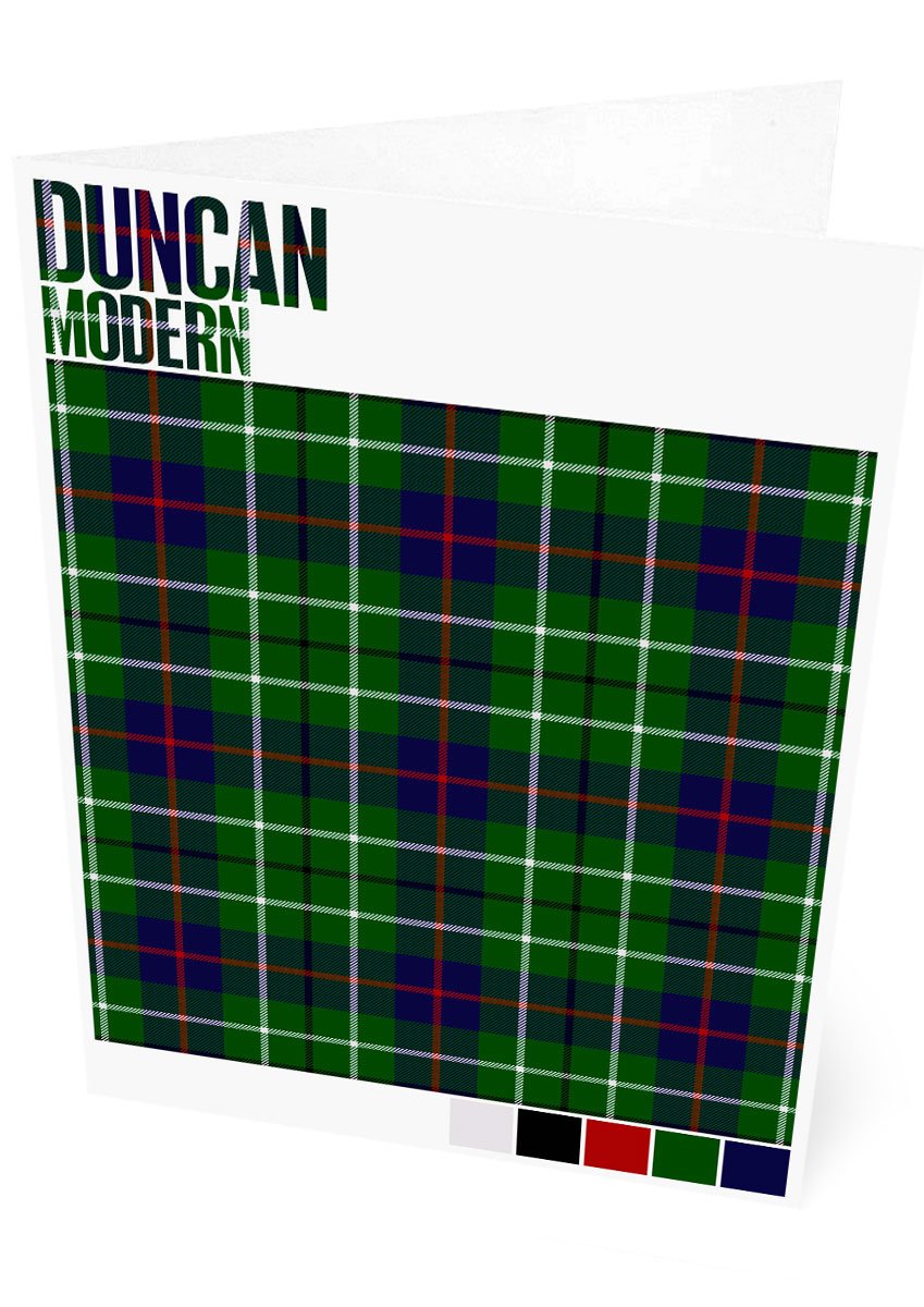Duncan Modern tartan – set of two cards