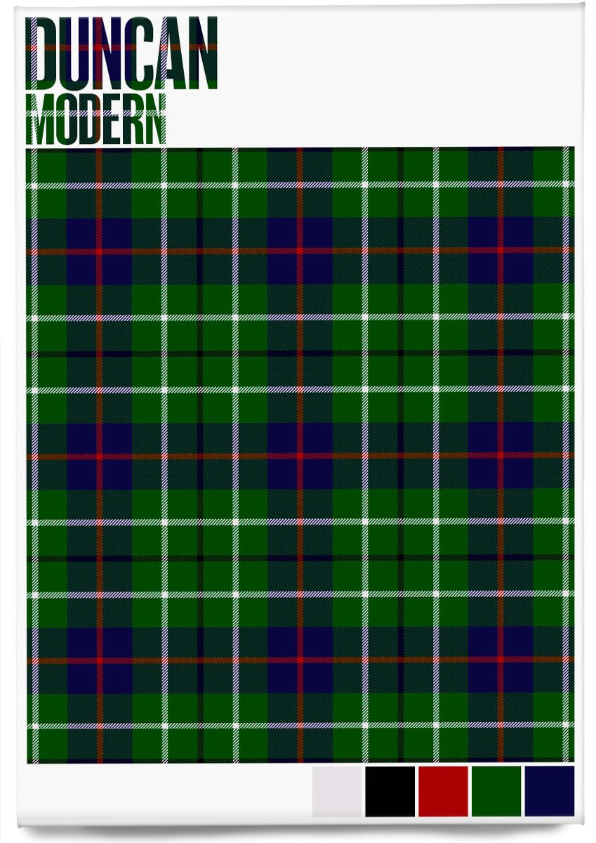 Duncan Modern tartan – magnet