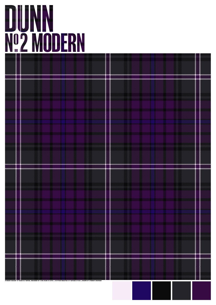 Dunn #2 Modern tartan – poster