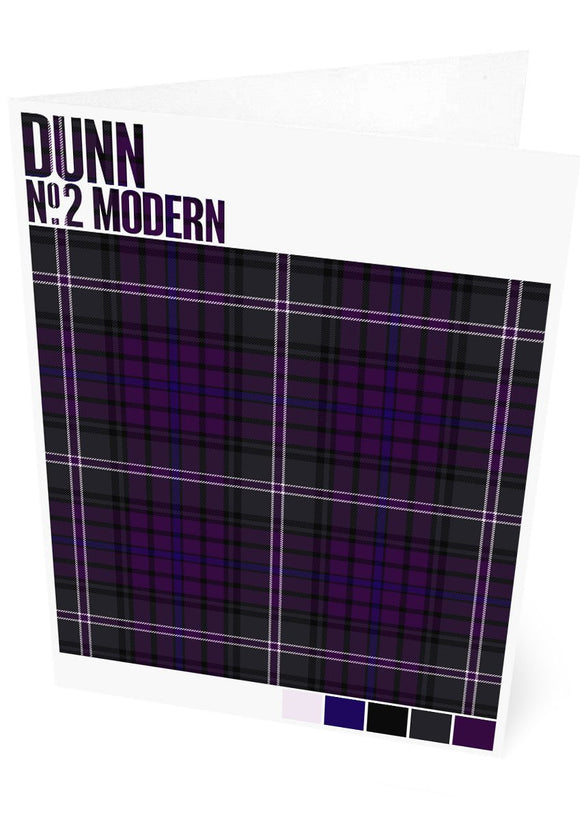 Dunn #2 Modern tartan – set of two cards