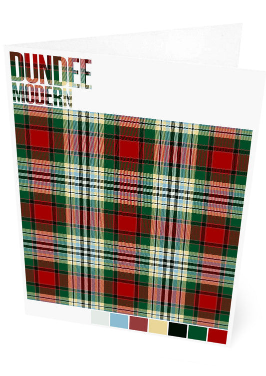 Dundee #2 Modern tartan – set of two cards