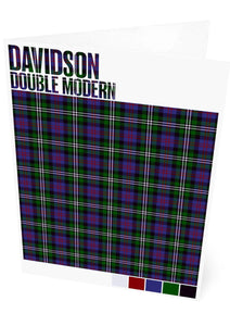 Davidson Double Modern tartan – set of two cards