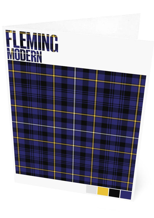 Fleming Modern tartan – set of two cards
