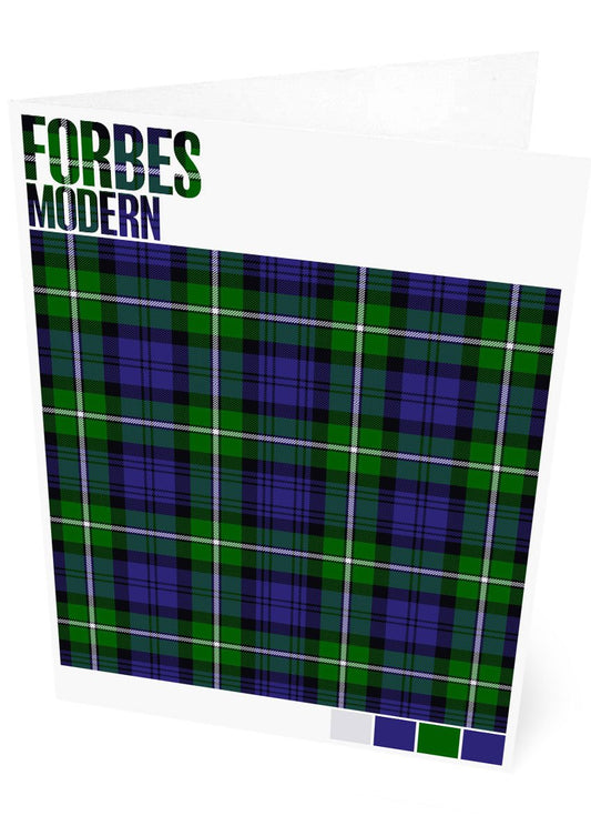 Forbes Modern tartan – set of two cards