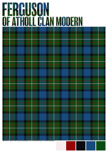Ferguson of Atholl Clan Modern tartan – poster