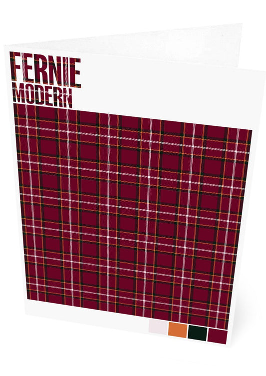 Fernie Modern tartan – set of two cards