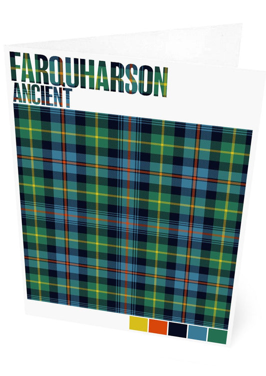 Farquharson Ancient tartan – set of two cards