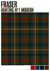 Fraser Hunting #1 Modern tartan – giclée print