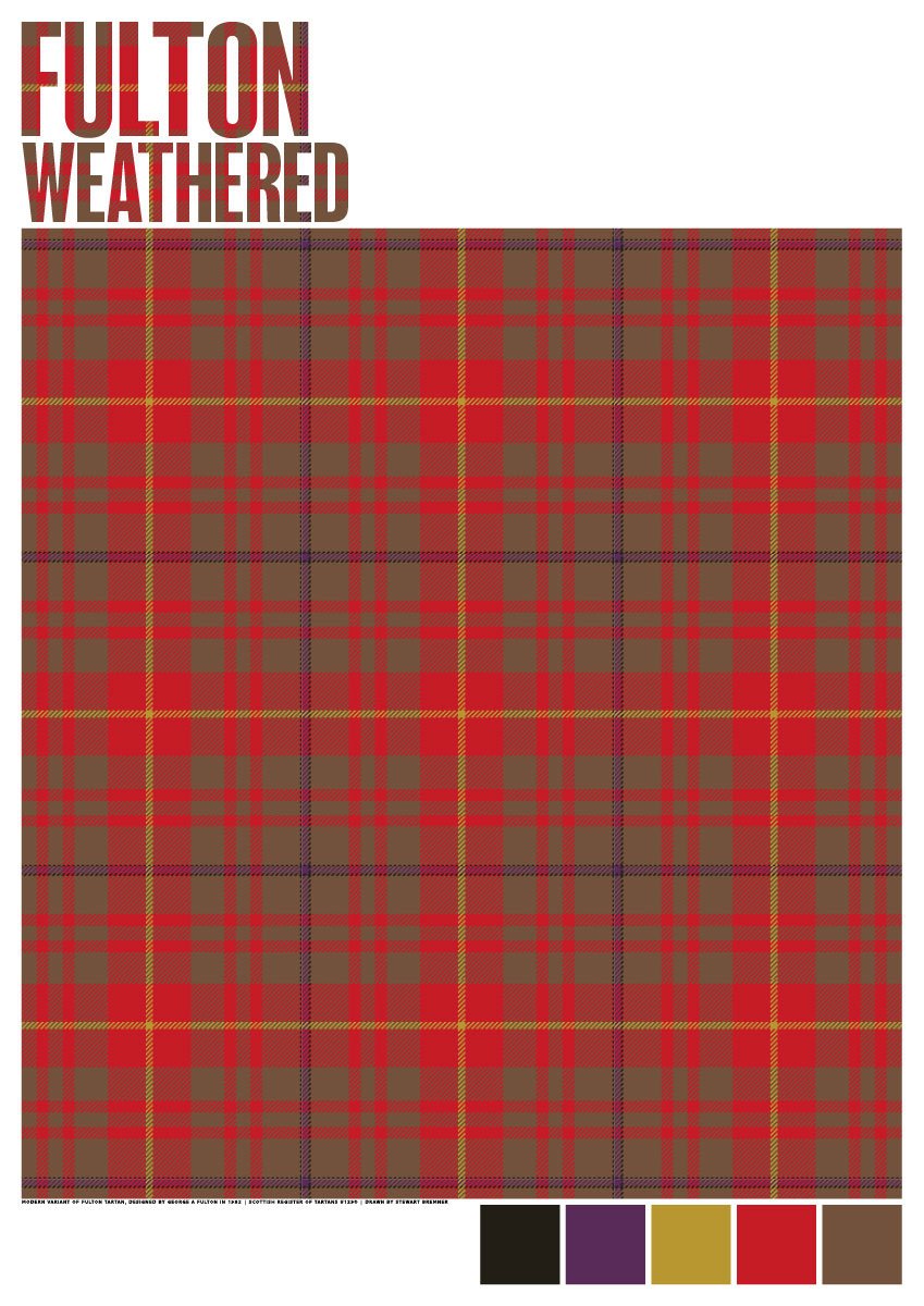 Fulton Weathered tartan – poster