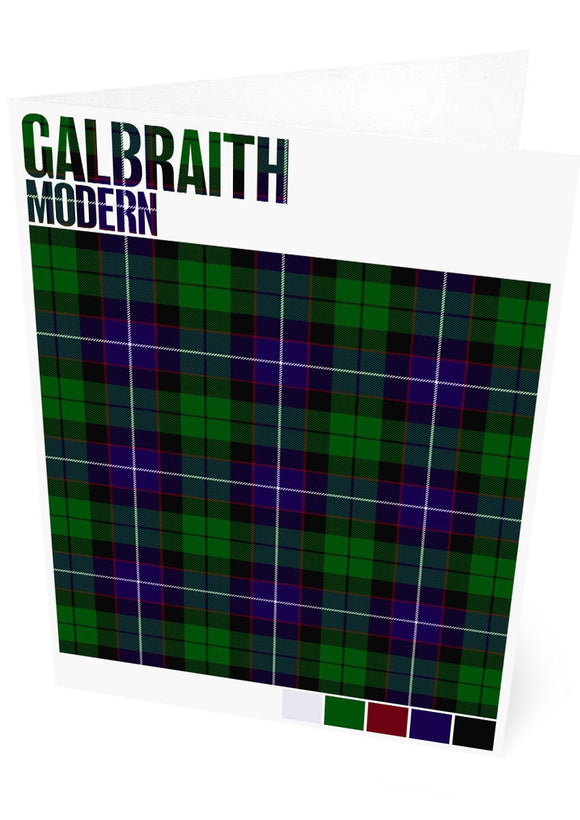 Galbraith Modern tartan – set of two cards