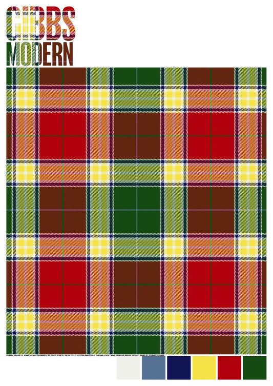 Gibbs Modern tartan – poster