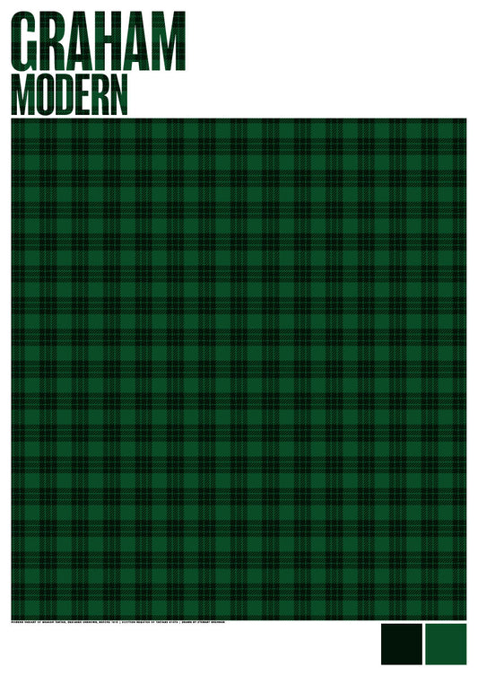 Graham Modern tartan – giclée print