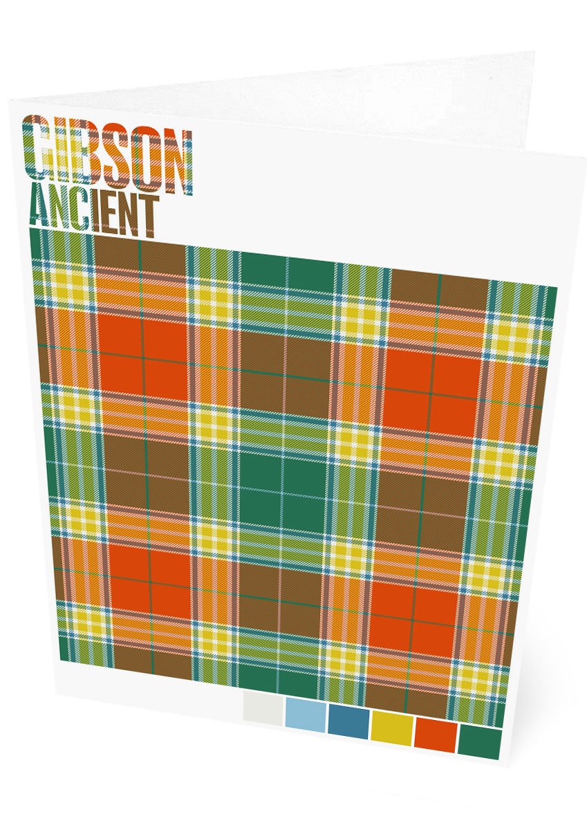 Gibson Ancient tartan – set of two cards