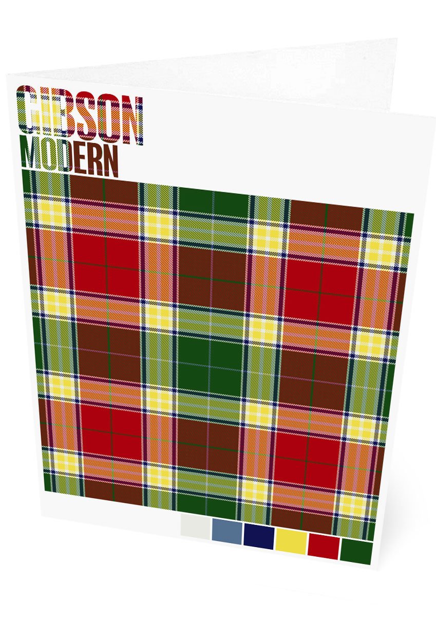 Gibson Modern tartan – set of two cards