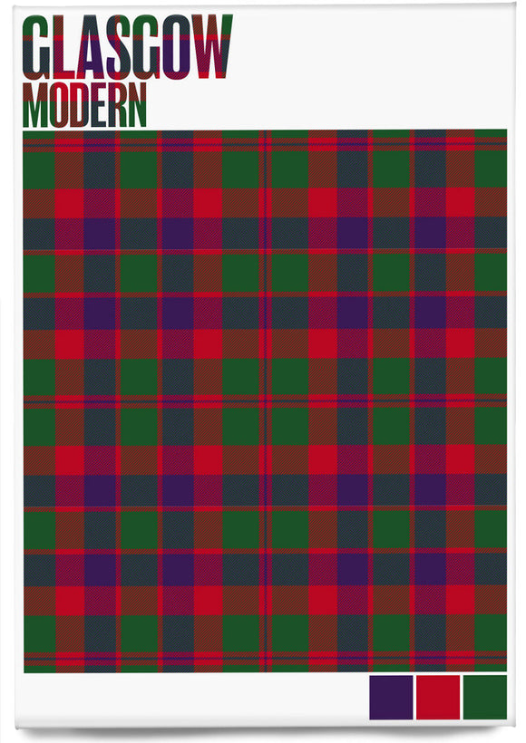 Glasgow Modern tartan – magnet