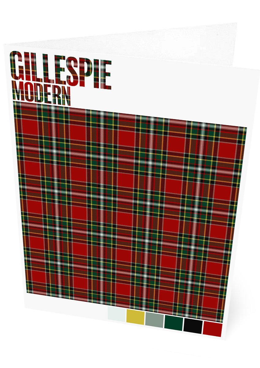 Gillespie Modern tartan – set of two cards