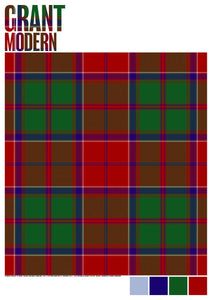 Grant Modern tartan – poster