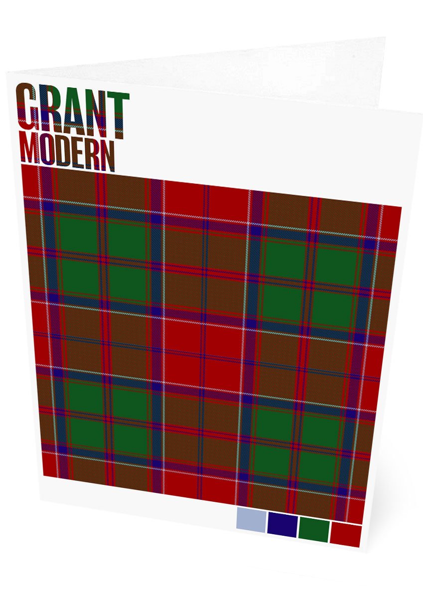 Grant Modern tartan – set of two cards
