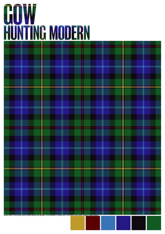 Gow Hunting Modern tartan – giclée print