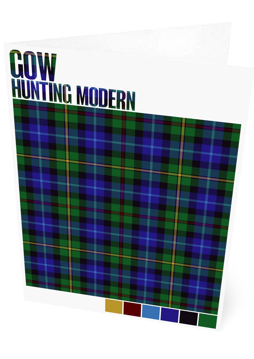 Gow Hunting Modern tartan – set of two cards